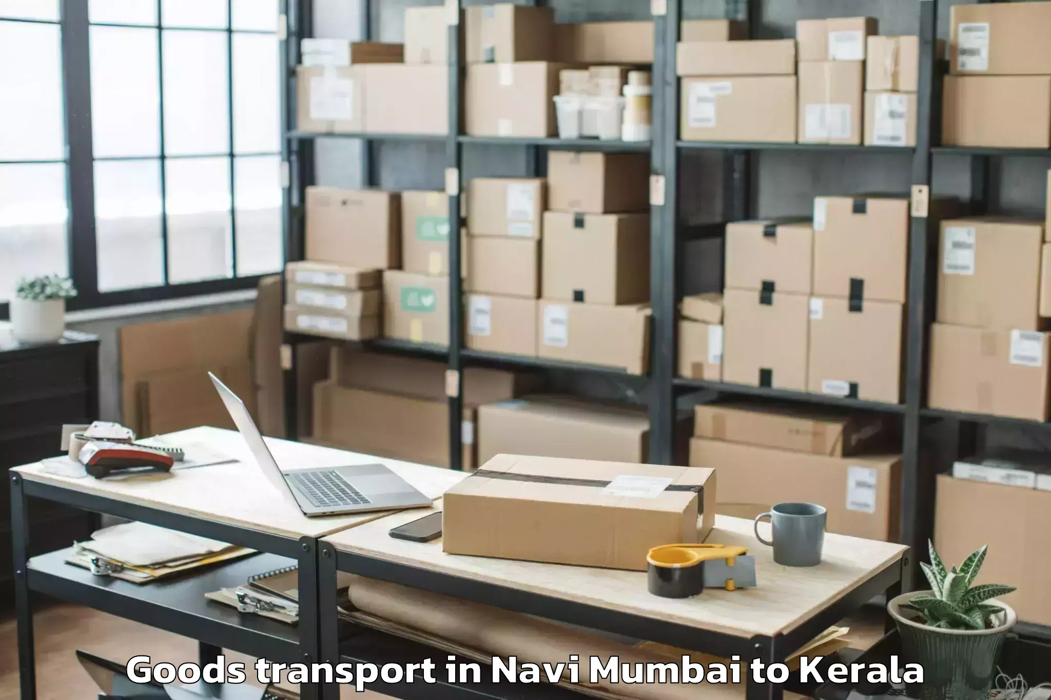 Book Navi Mumbai to Mannarakkat Goods Transport Online